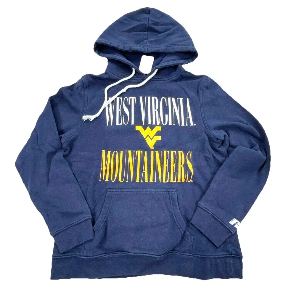 West Virginia Mountaineers Hoodie Boys Small Sweatshirt Sweater WVU Youth EU2 - Picture 1 of 7